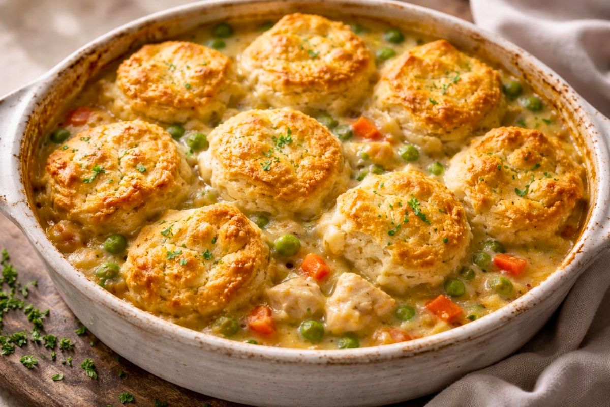 Ina Garten Chicken Pot Pie with Biscuits Recipe