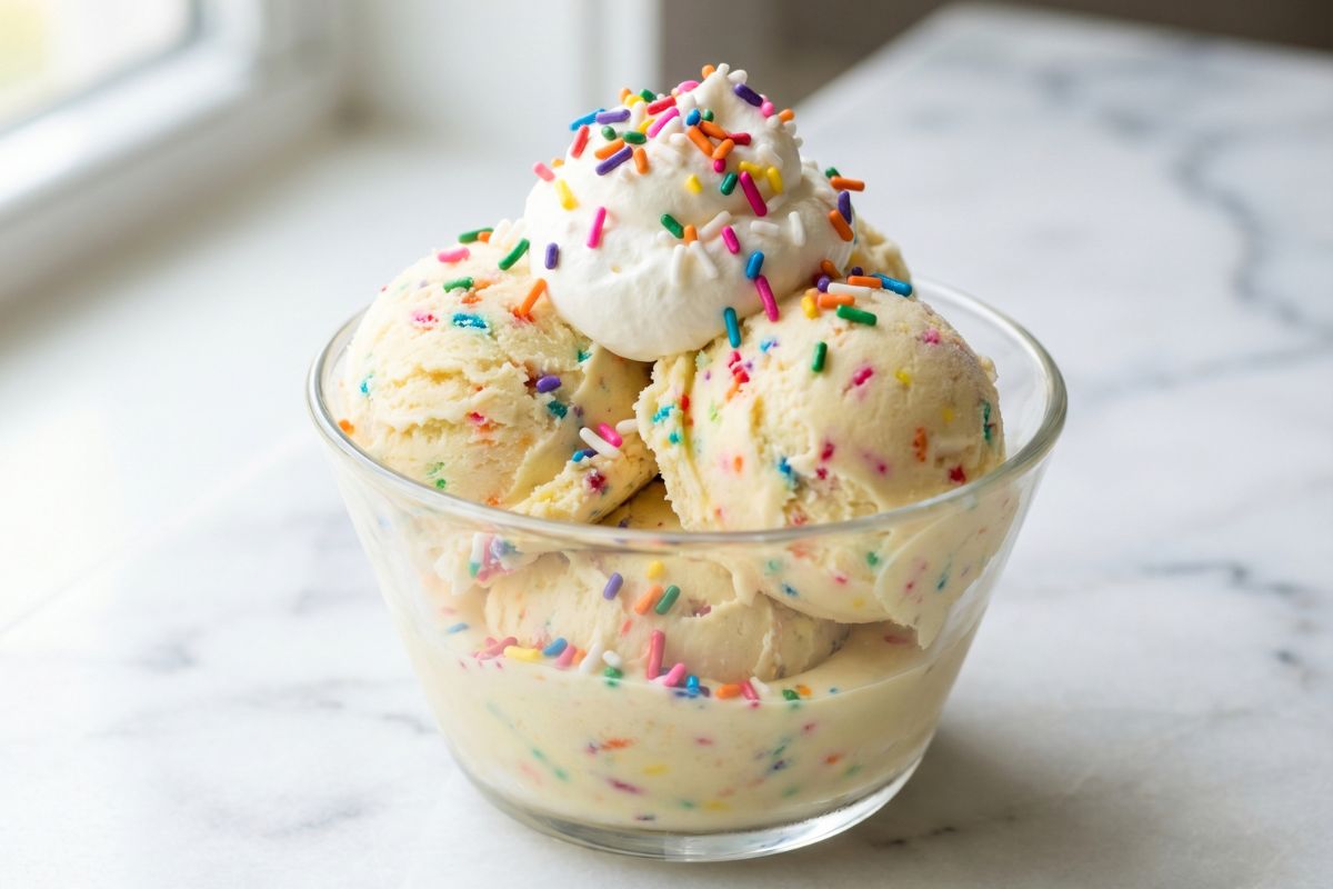 Ninja Creami Cake Batter Ice Cream Recipe