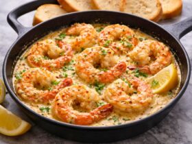 Ruth’s Chris Garlic Parmesan Shrimp Skillet Recipe